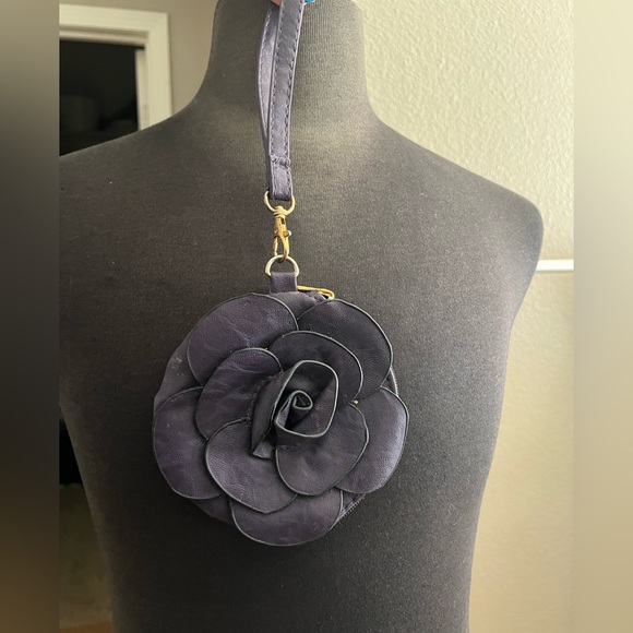 Sax Small deep purple clutch, wristlet - Picture 1 of 2